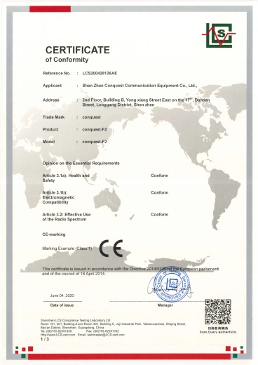 certificate of conformity